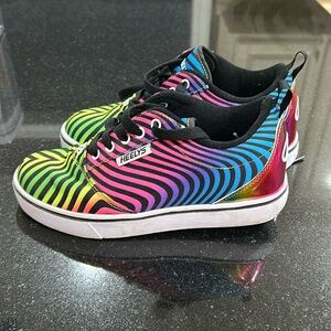 Heelys Rainbow Zebra Print Shoes Y4